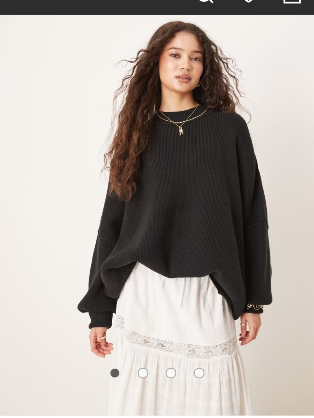 Women’s White Tiered Lace Maxi Skirt